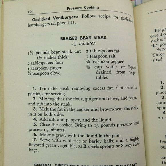 Pressure Cooking Cook Book 1947 1st Edition Ida Bailey Allen Vintage Cookbook - Picture 10 of 10